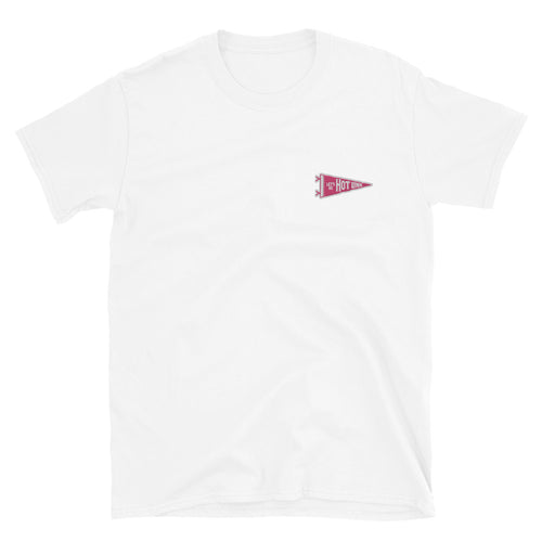 Let's Go Hot Link - Embroidered Burrito Pennant Tee