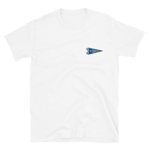 Let's Go Bacon - Embroidered Burrito Pennant Tee